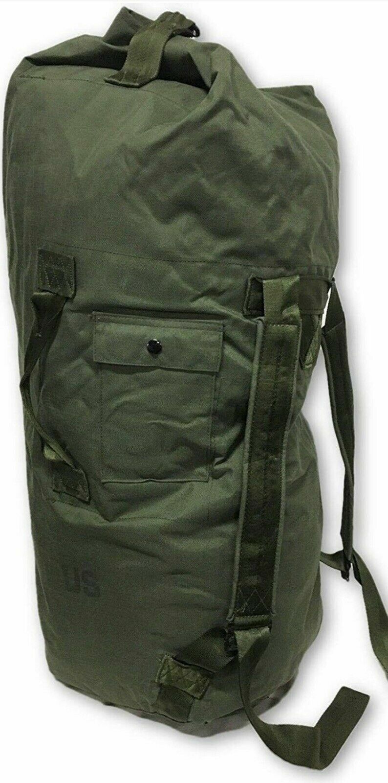 USGI Military/Army Duffel/Sea Bag Luggage Top Load 2 Strap OD Nylon- Excellent