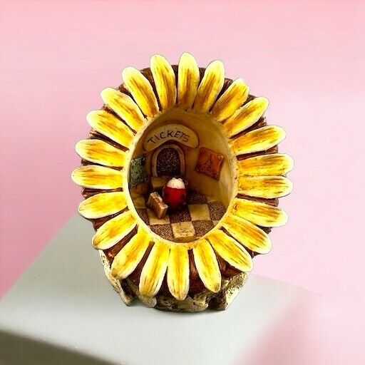 Harmony Kingdom Garden Box Sunflower Ladybug Spring 1998 Lord Byron’s - As Is
