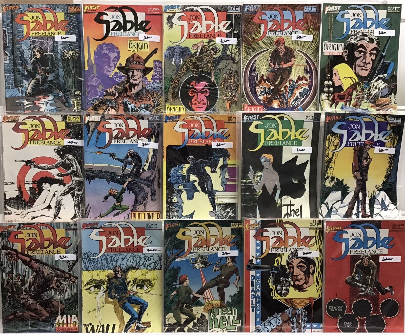 First Comics - Jon Sable - Comic Book Lot Of 15