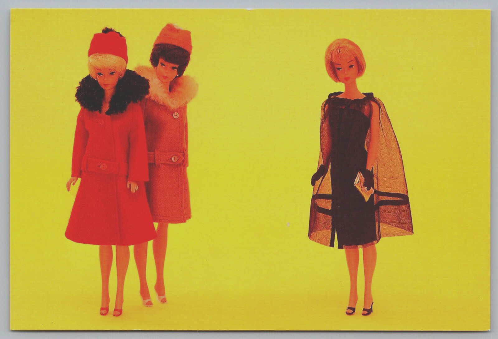 Barbie Doll Postcard Ensemble Pak Its Cold Outside Black Magic 1960s - REPRO G2