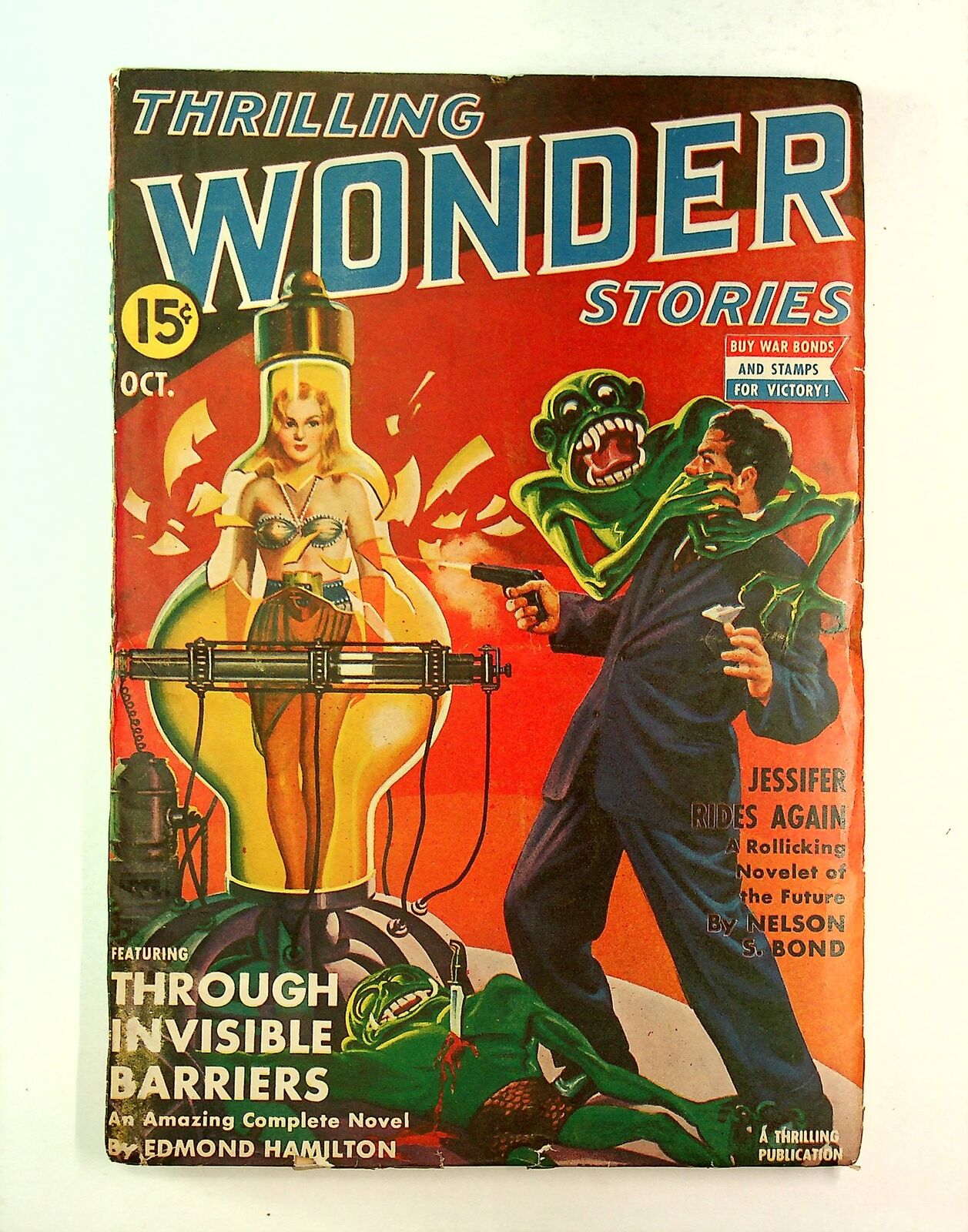 Thrilling Wonder Stories Pulp Oct 1942 Vol. 23 #1 VG/FN 5.0