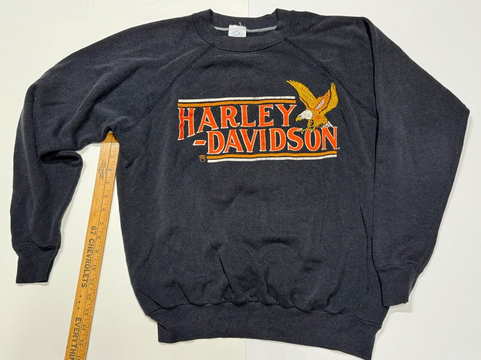 Vintage 1980’s Harley Davidson Eagle Crew Neck Sweatshirt XL Youngstown