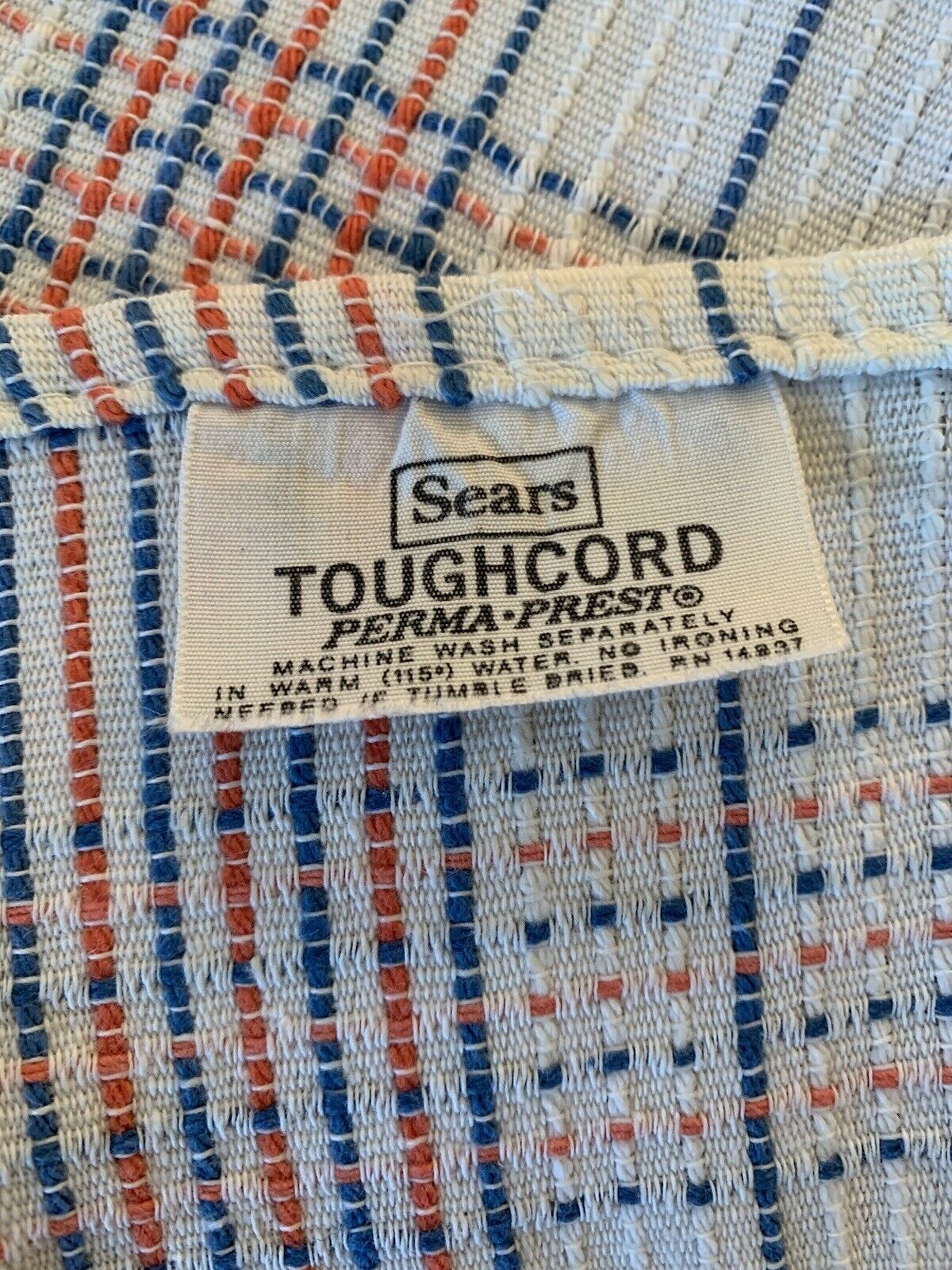 Vintage 70\'s Sears Toughcord Bedspread Coverlet 