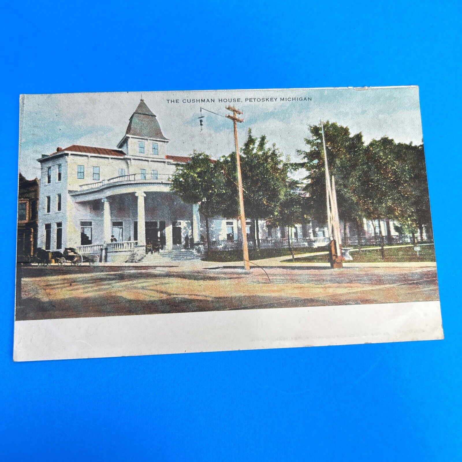 The Cushman House Petoskey Michigan Postcard - Posted 1912