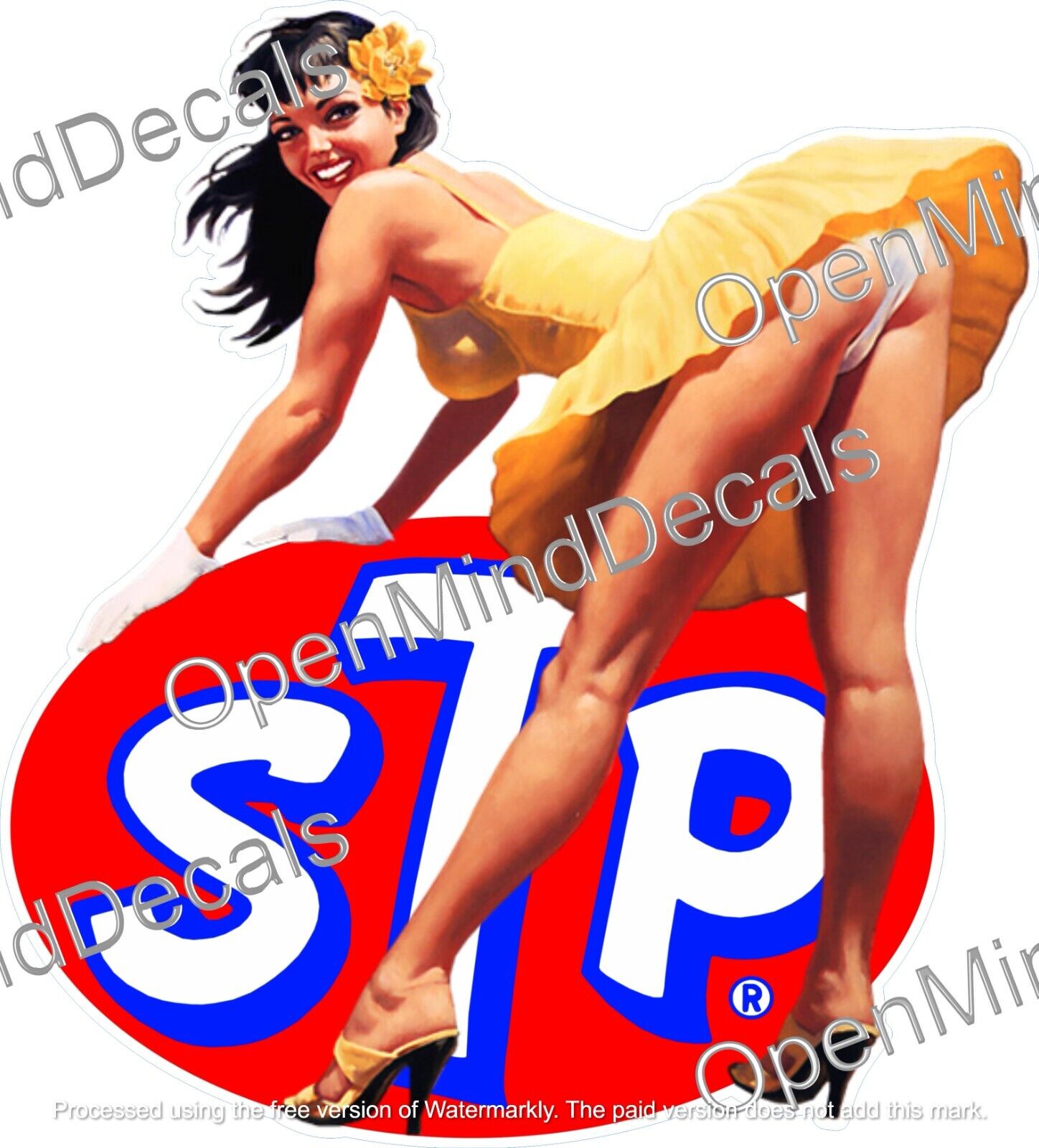 STP STICKER SEXY GIRL 5\