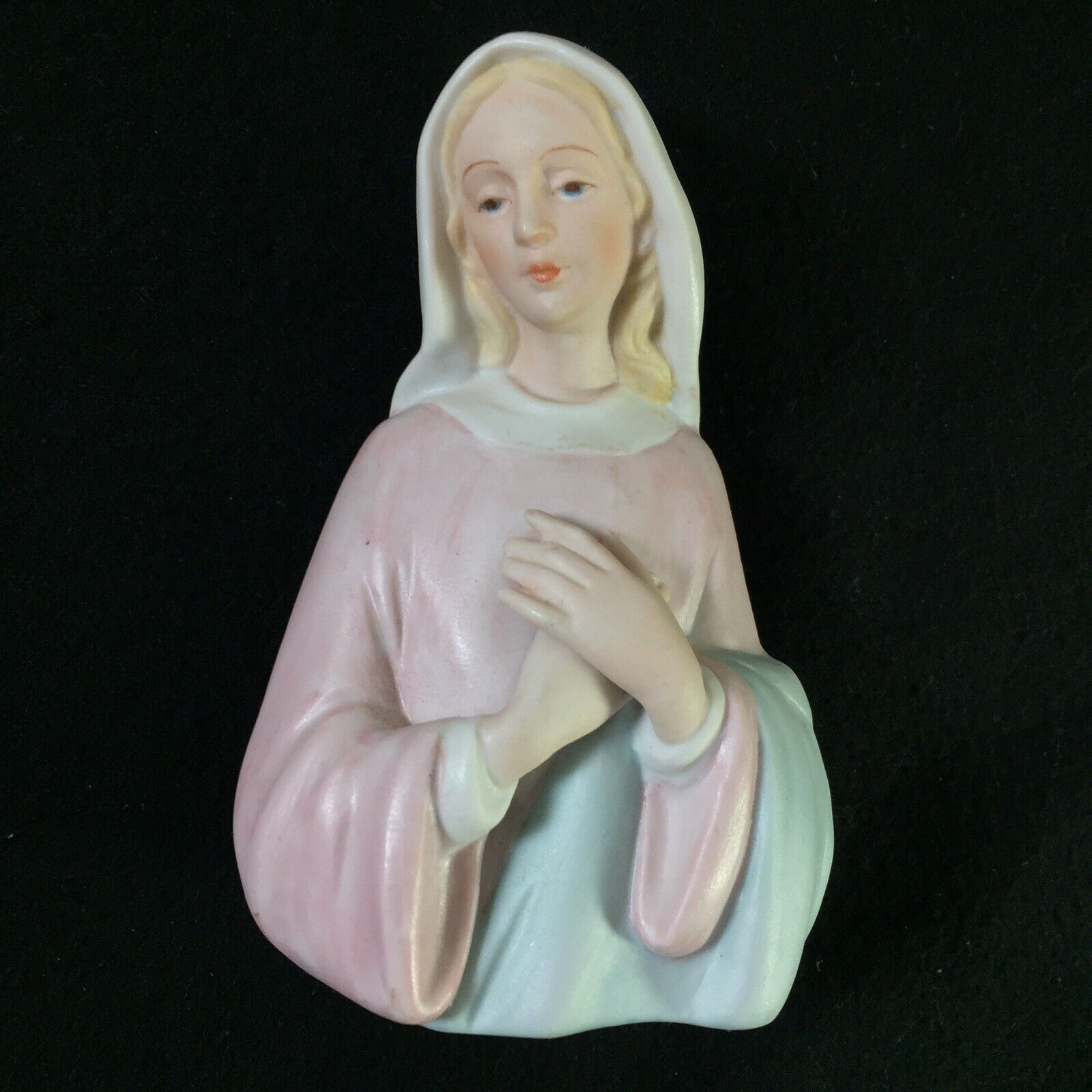 RR Roman Mother Virgin Mary Madona Porcelain Figurine