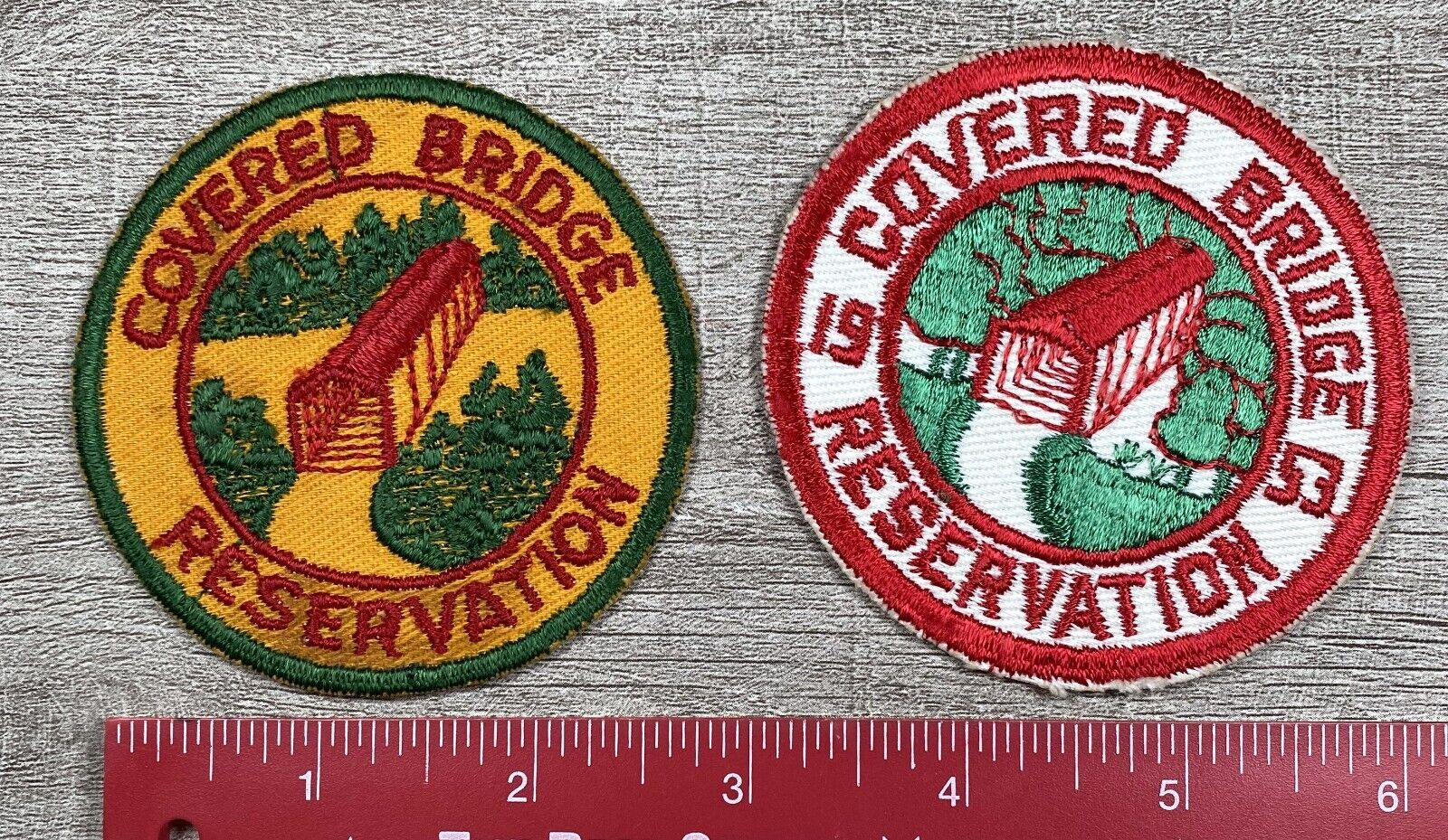 Two Covered Bridge Reservation Patches