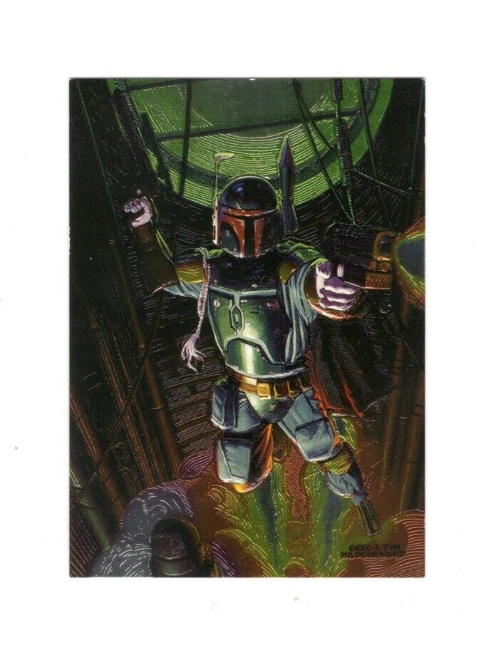1996 TOPPS STAR WARS SHADOWS OF THE EMPIRE #82 BOBA FETT ETCHED FOIL SP
