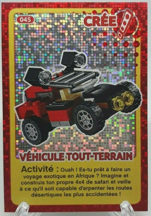 LEGO Card CREATE YOUR WORLD Auchan #045 BRILLIANT 4WD SUV