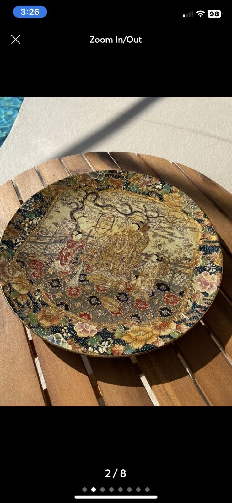 vintage asian oriental decorative plates