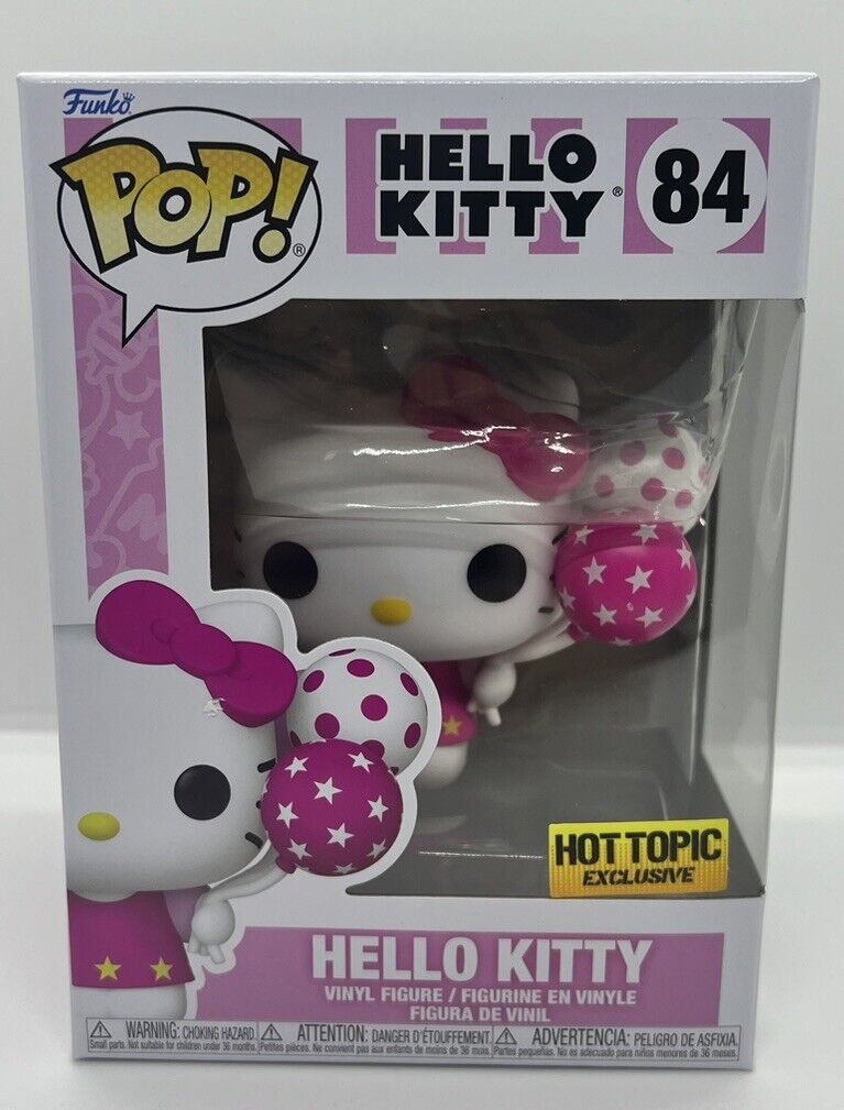 Hello Kitty Funko Pop With Balloons Hot Topic Exclusive #84 (USA ONLY) - NEW