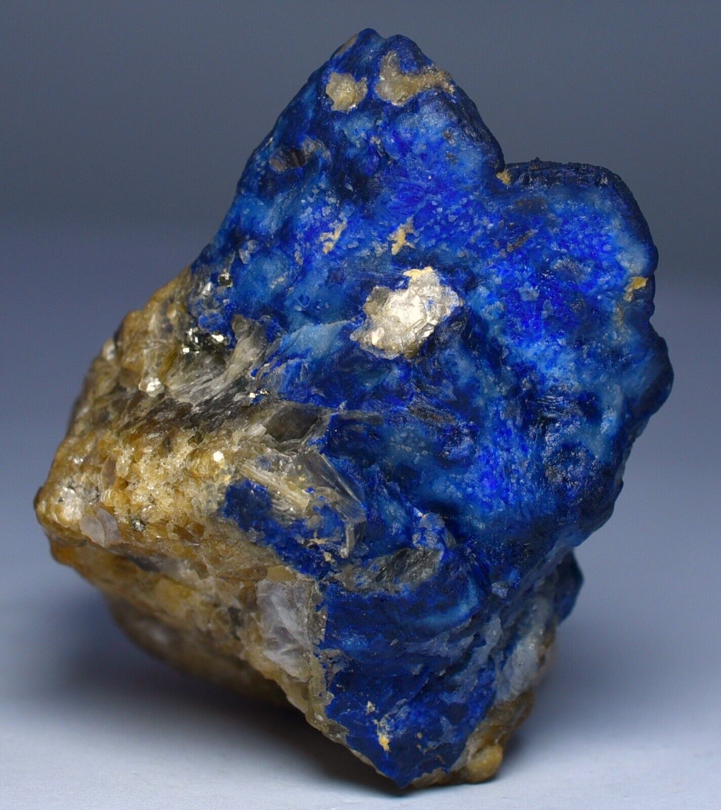 292 CT Wonderful Natural Blue LAZURITE Crystals On Matrix Specimen Afghanistan