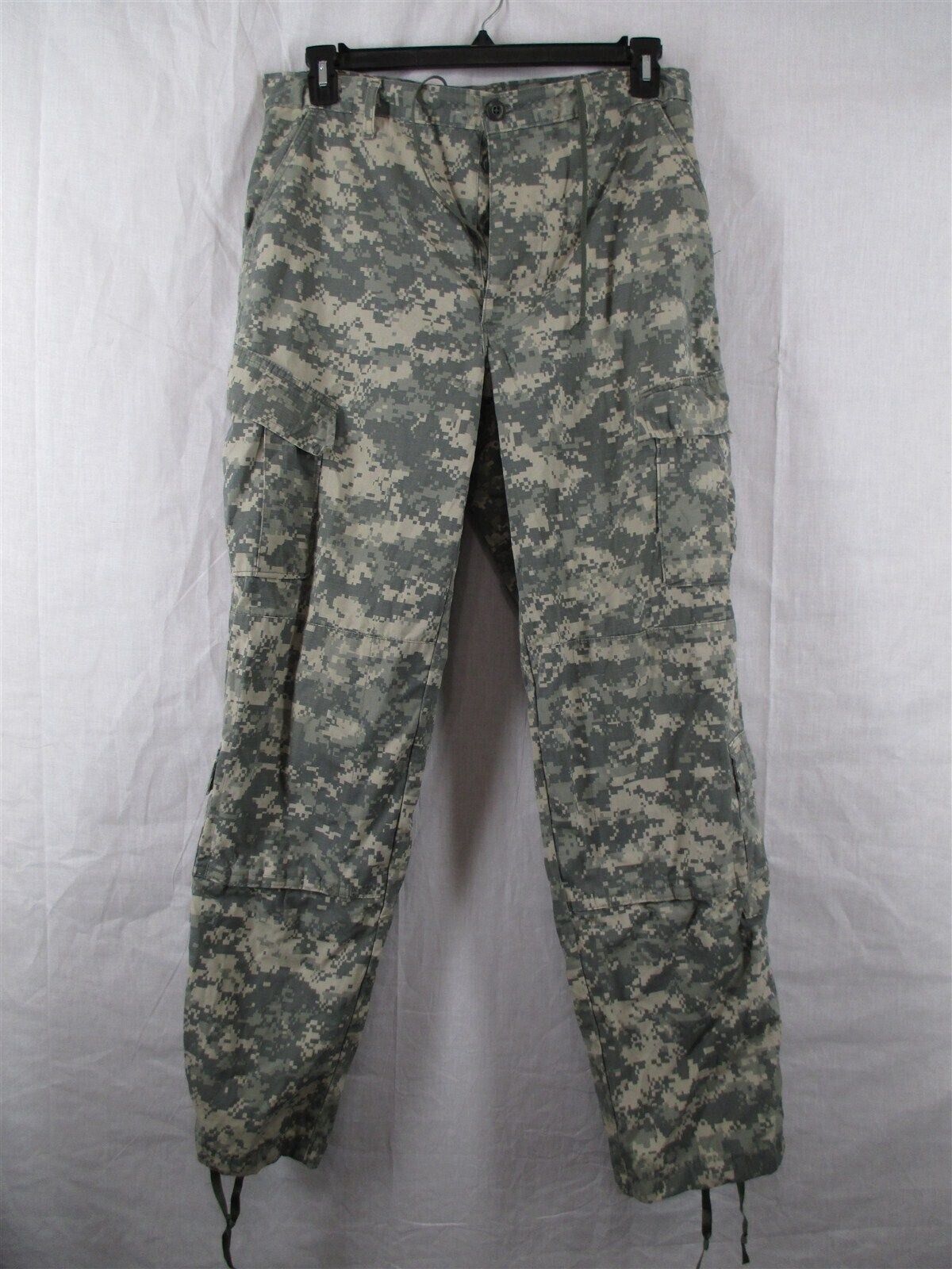 ACU Pants/Trousers Medium Long USGI Digital Camo Cotton/Nylon Ripstop Army