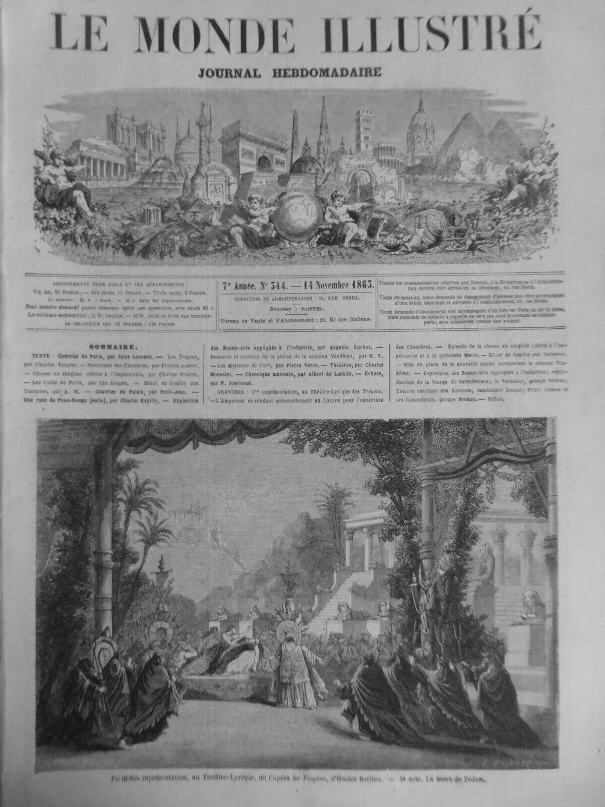 1863 1892 BERLIOZ HECTOR THEATRE TROYEN 3 OLD NEWSPAPERS