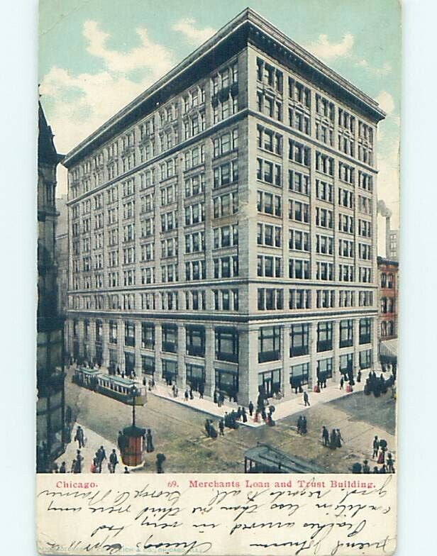 Pre-1907 BUILDING Chicago Illinois IL : A0703