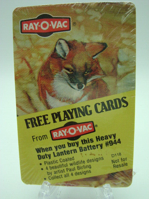 Vintage Playing Cards Ray O Vac 1983 Promo Deck Fox Paul Birling Sealed