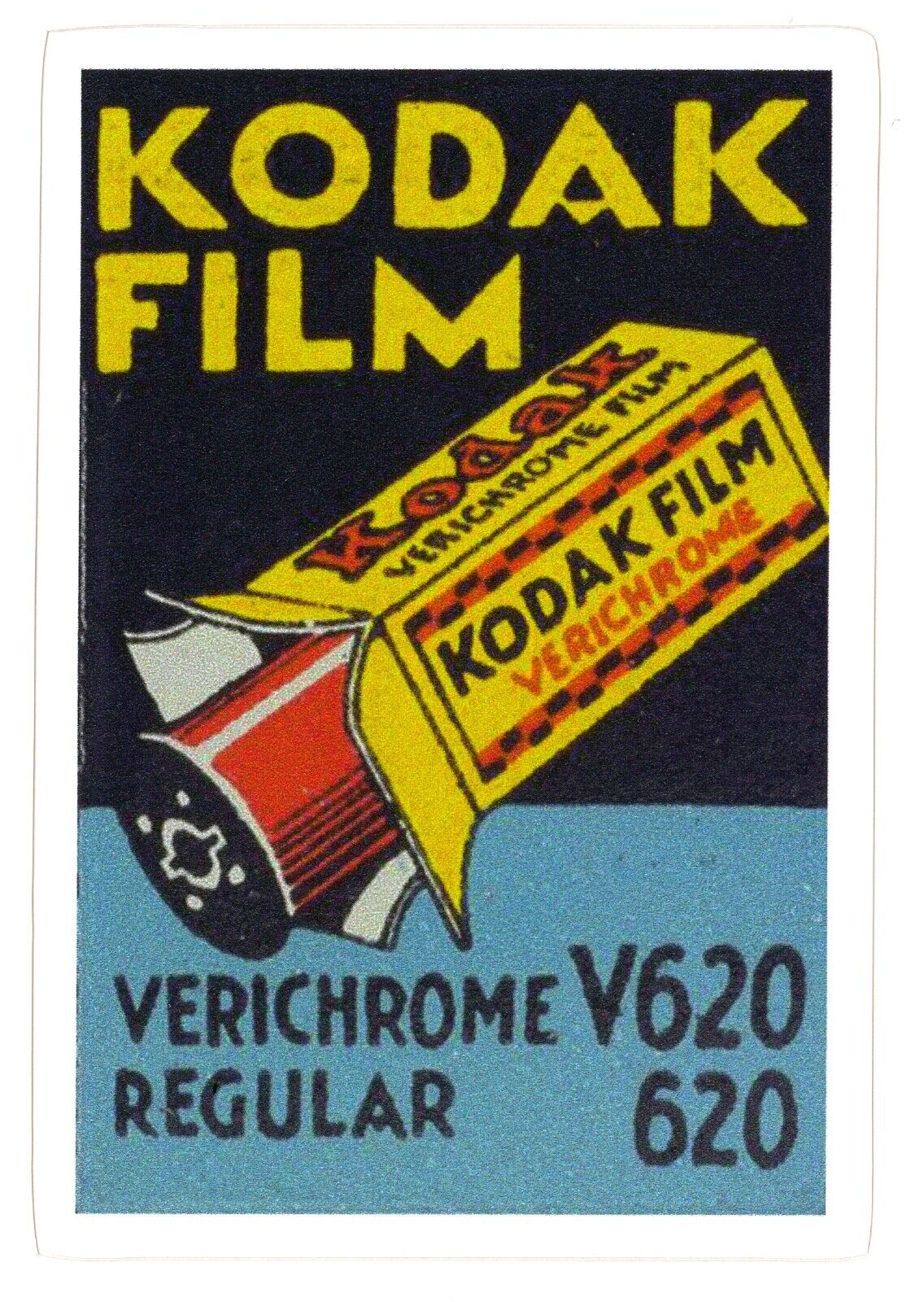 Kodak Film Ad (Vintage) - Logo Sticker (Reproduction)