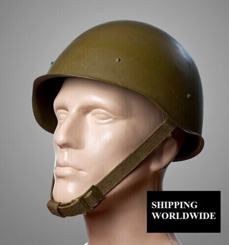 Original Steel Helmet SSH 40 WWII Russian Ukraine Military Soviet Army RKKA WW2 