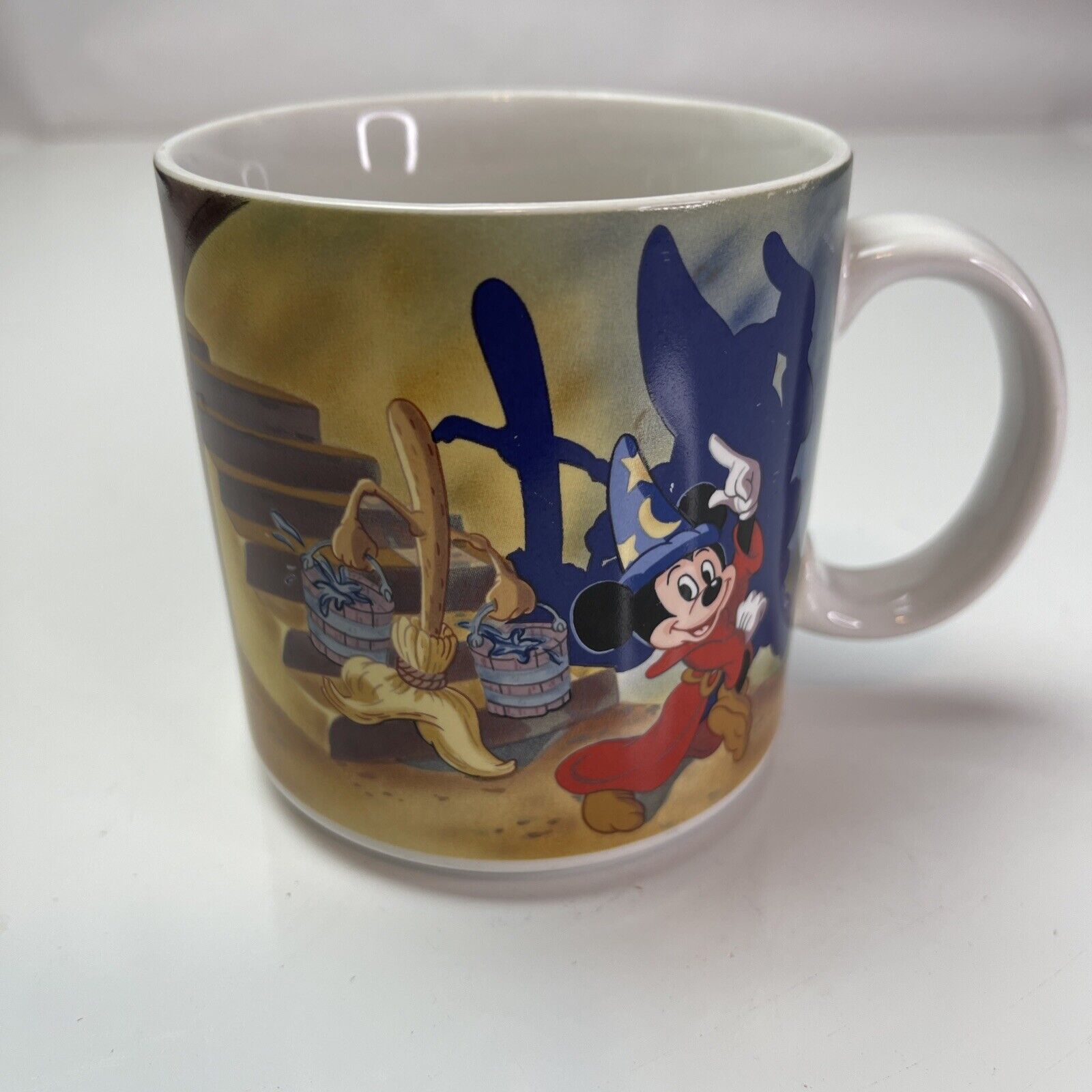 Vintage Walt Disney Fantasia Mickey Mouse Wizard Sorcerers Apprentice Mug