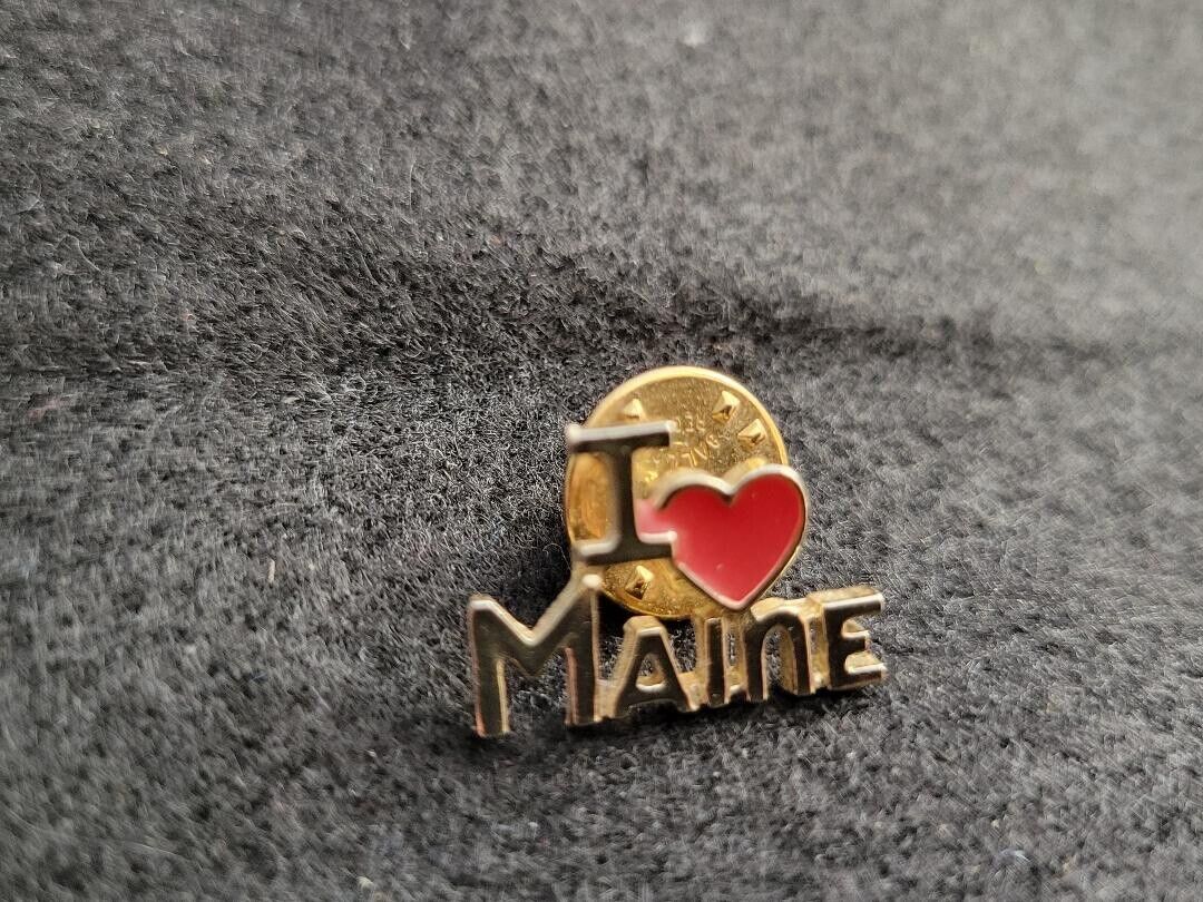 I Love Maine Collectible Metal Pin