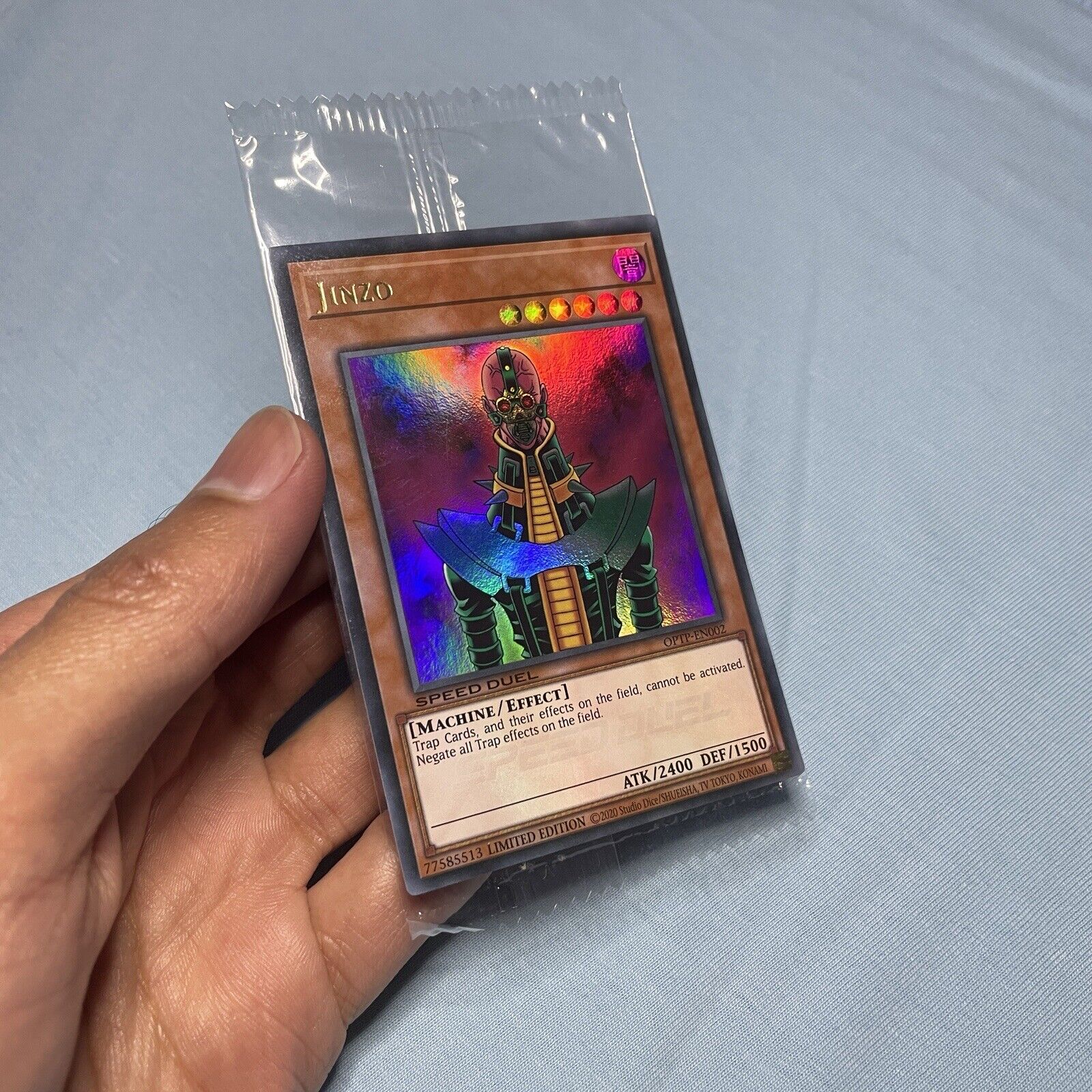 Yu-Gi-Oh Jinzo - OPTP-EN002 Ultra Rare - Speed Duel Prize Card (Sealed)