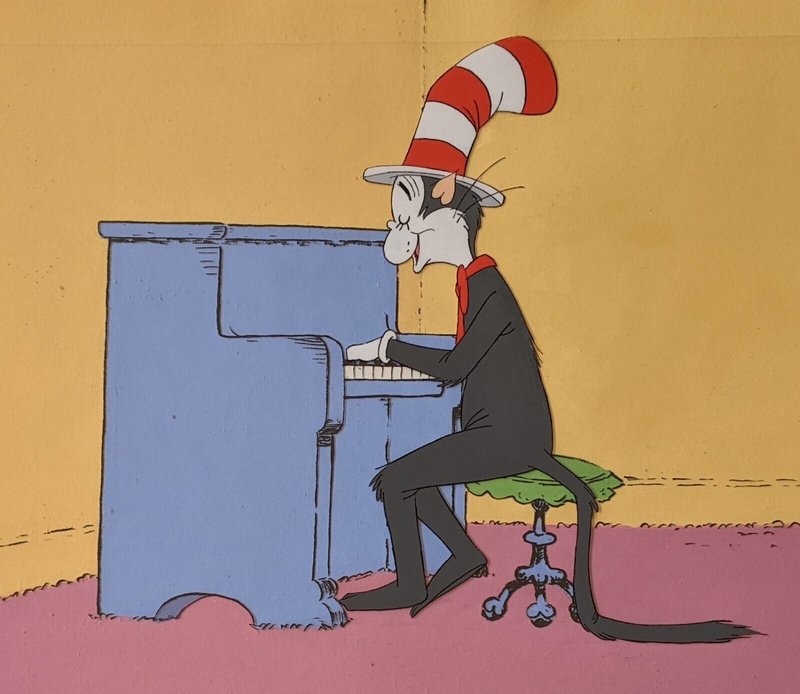 Dr. Seuss’ The Cat in the Hat Prod Cel Hand prep Background 1971 DePatie-Freleng
