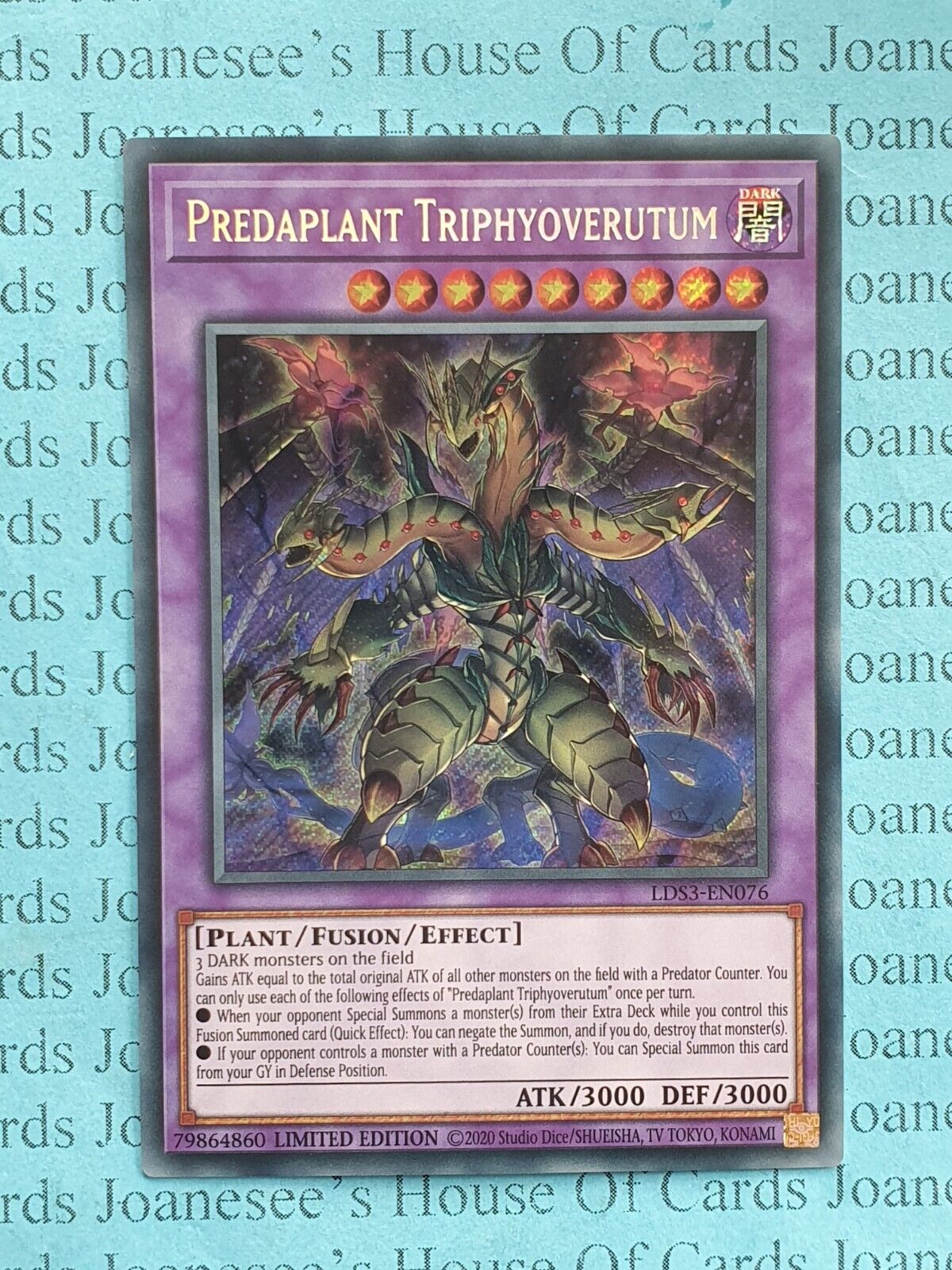 Predaplant Triphyoverutum LDS3-EN076 Secret Rare Yu-Gi-Oh Card 1st Edition New