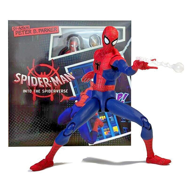 New Spider Man Action Figure Legends into the Spider-Verse Peter Parker PVC box/