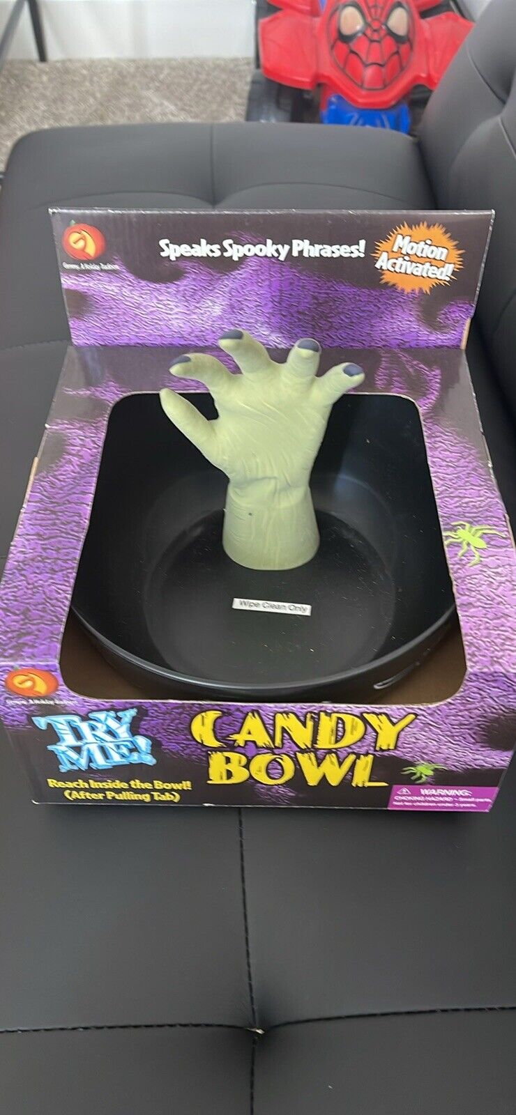 Gemmy Animated Candy Bowl Zombie Hand Motion Activated