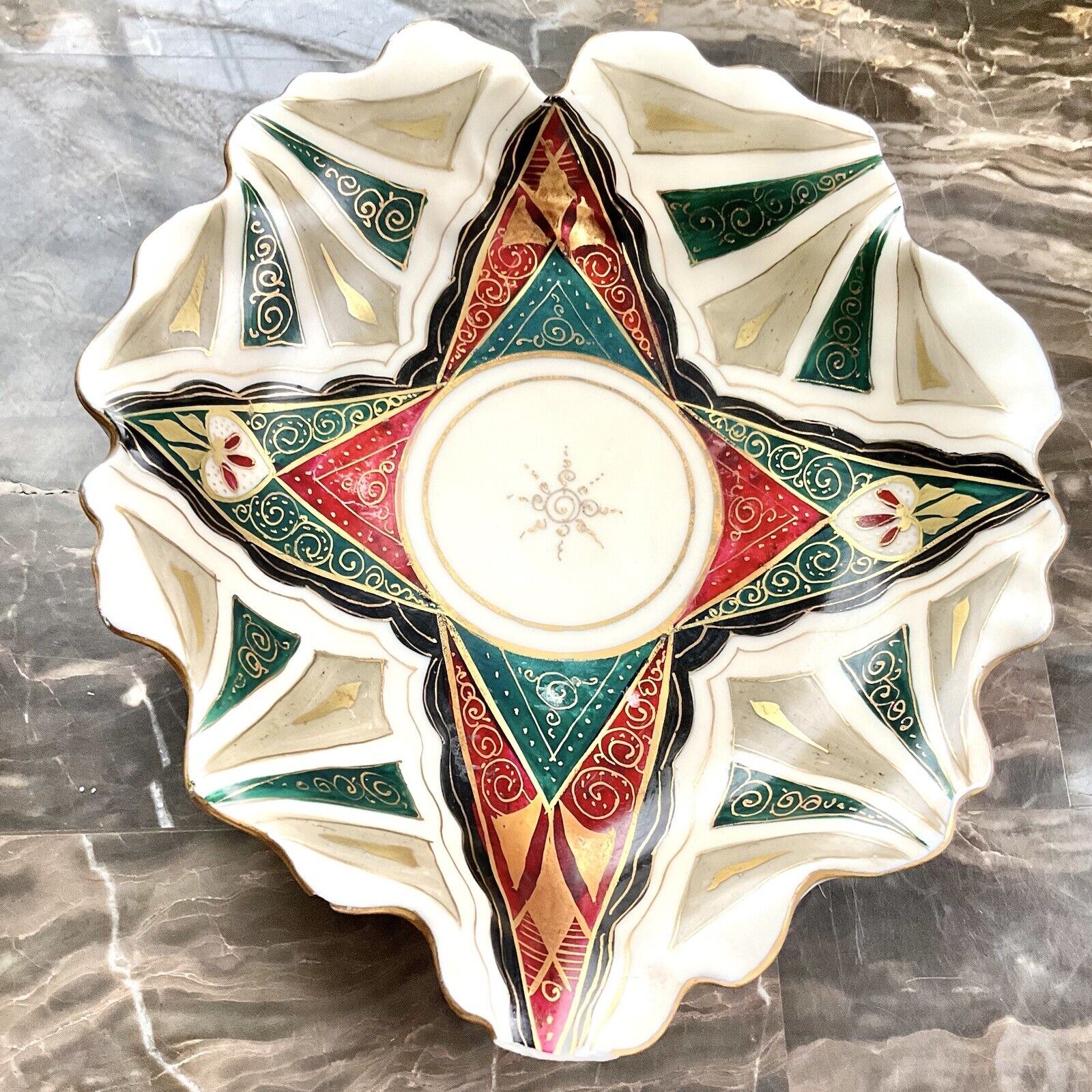Antique Carl Friedrich Boseck Co. Austria Alhambra Porcelain Plate