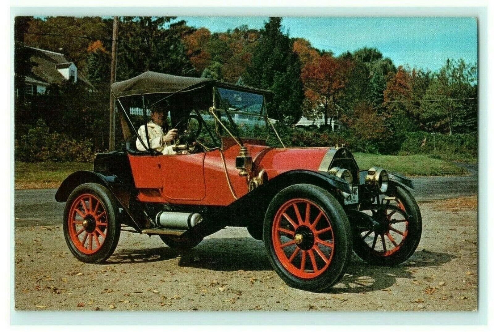 1912 Overland Deep River CT 1971 Car Automobile Vintage Postcard