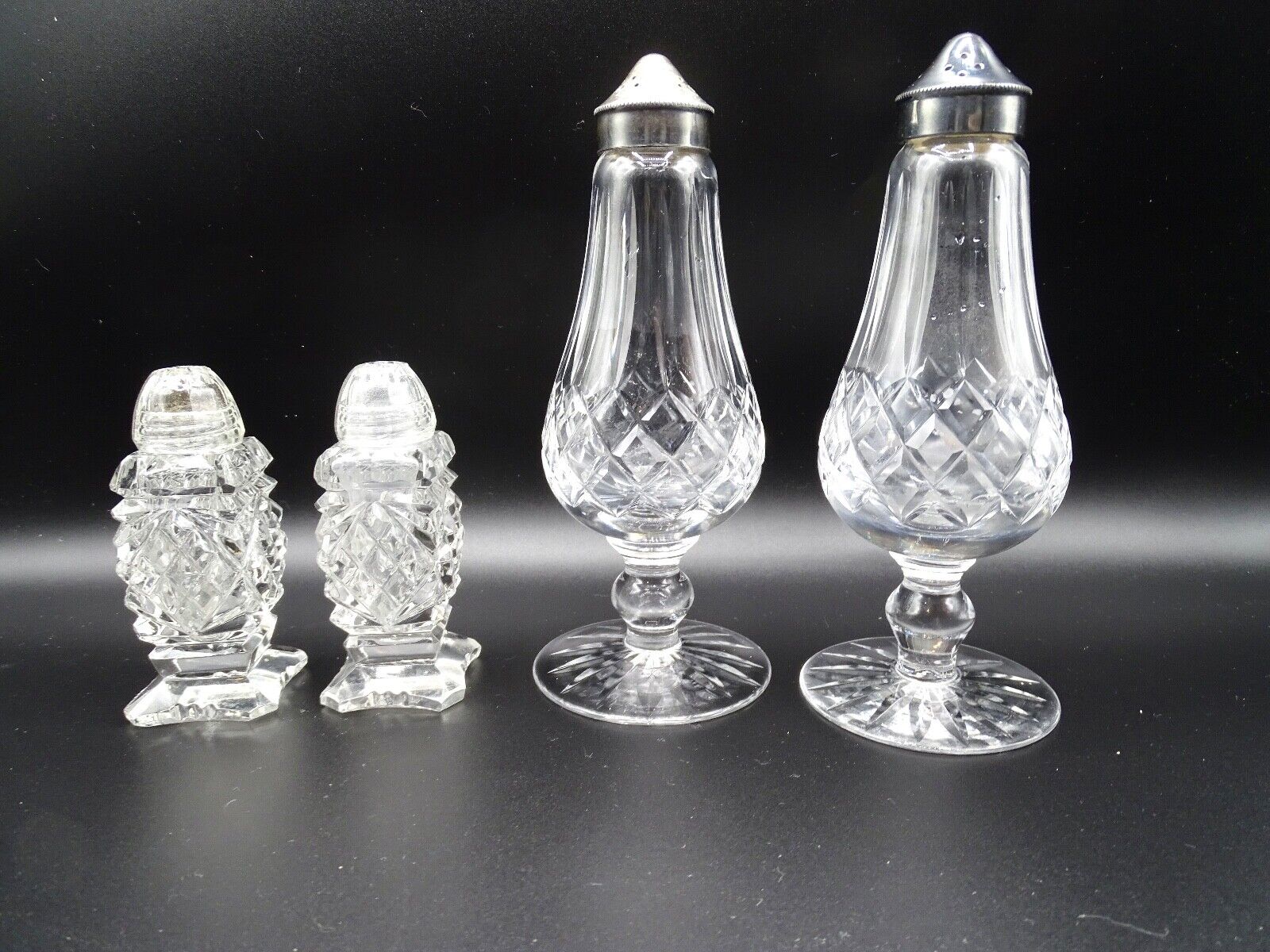 Waterford Crystal Lismore Pattern S& P Shakers 2nd pair crystal shakers Lot of 2