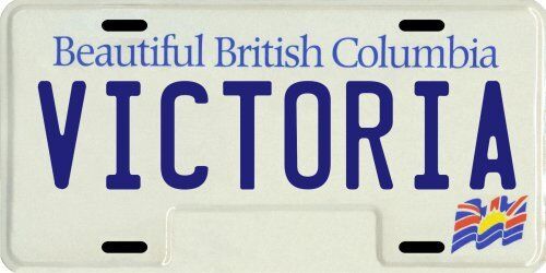 Victoria Beautiful British Columbia Canada Aluminum BC License Plate