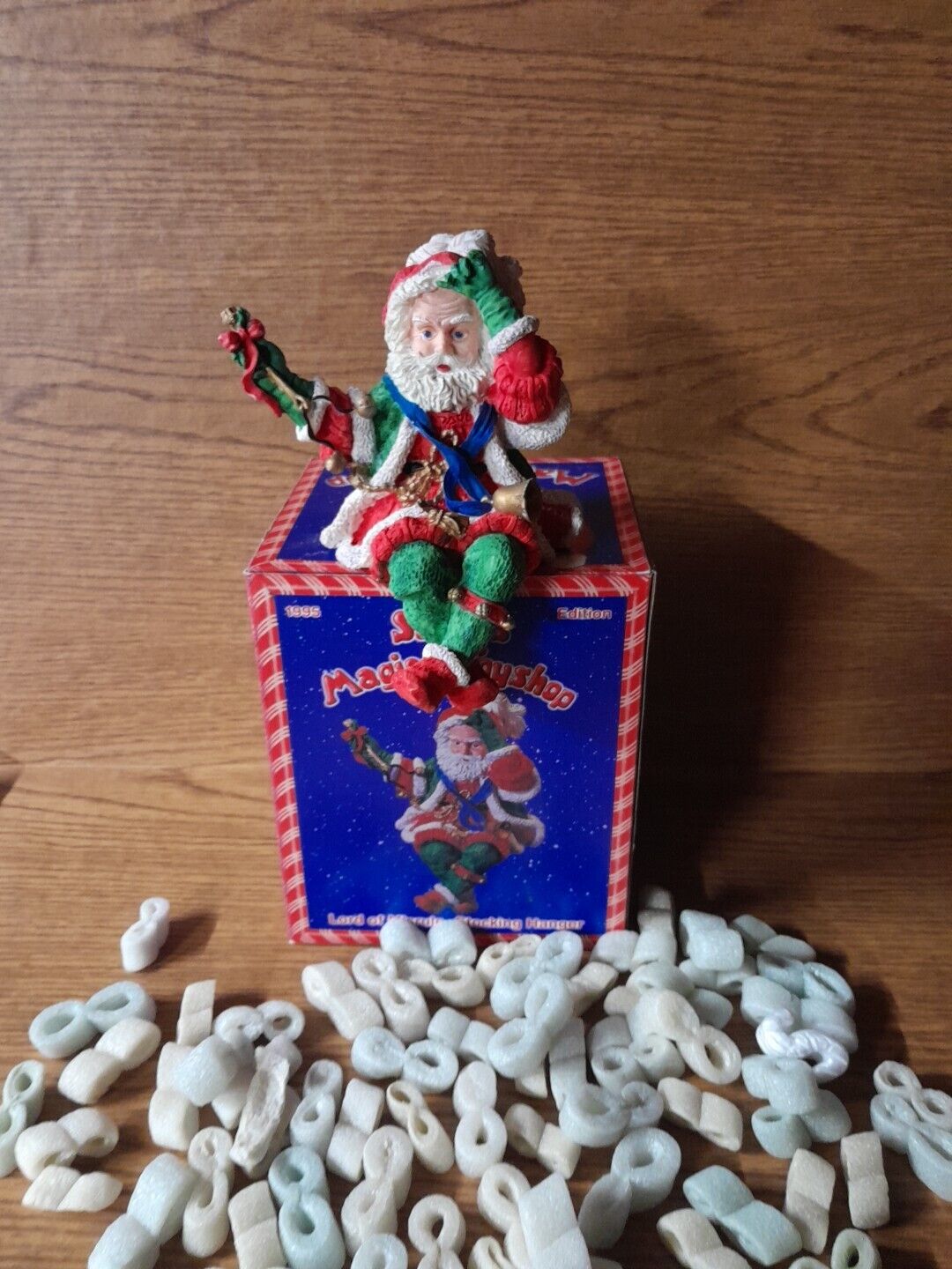  Santa's Magical ToyShop Lord Of Misrule Stocking Hanger 1995 Original Box 