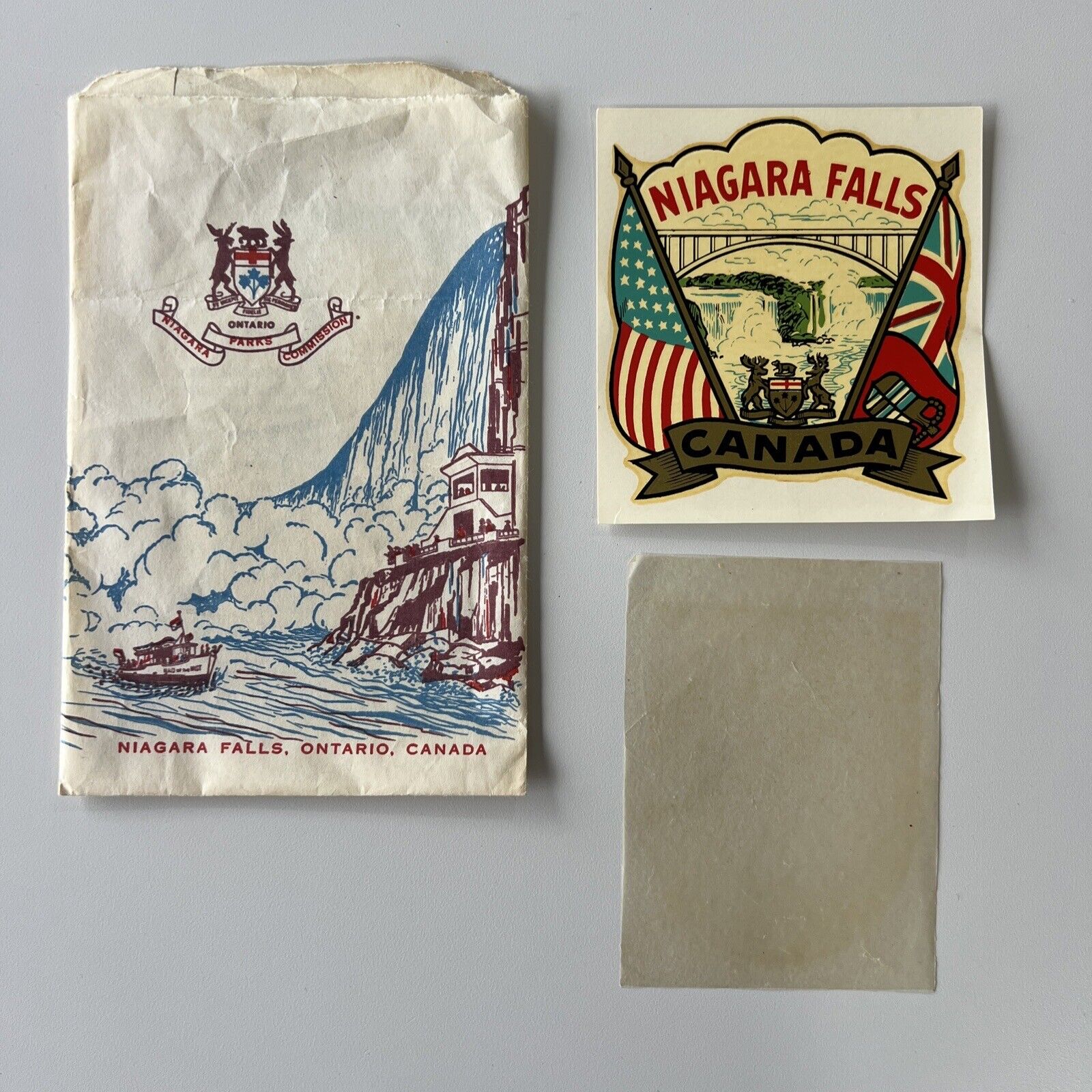 Vintage Niagara Falls Ontario Canada Travel Decal - New