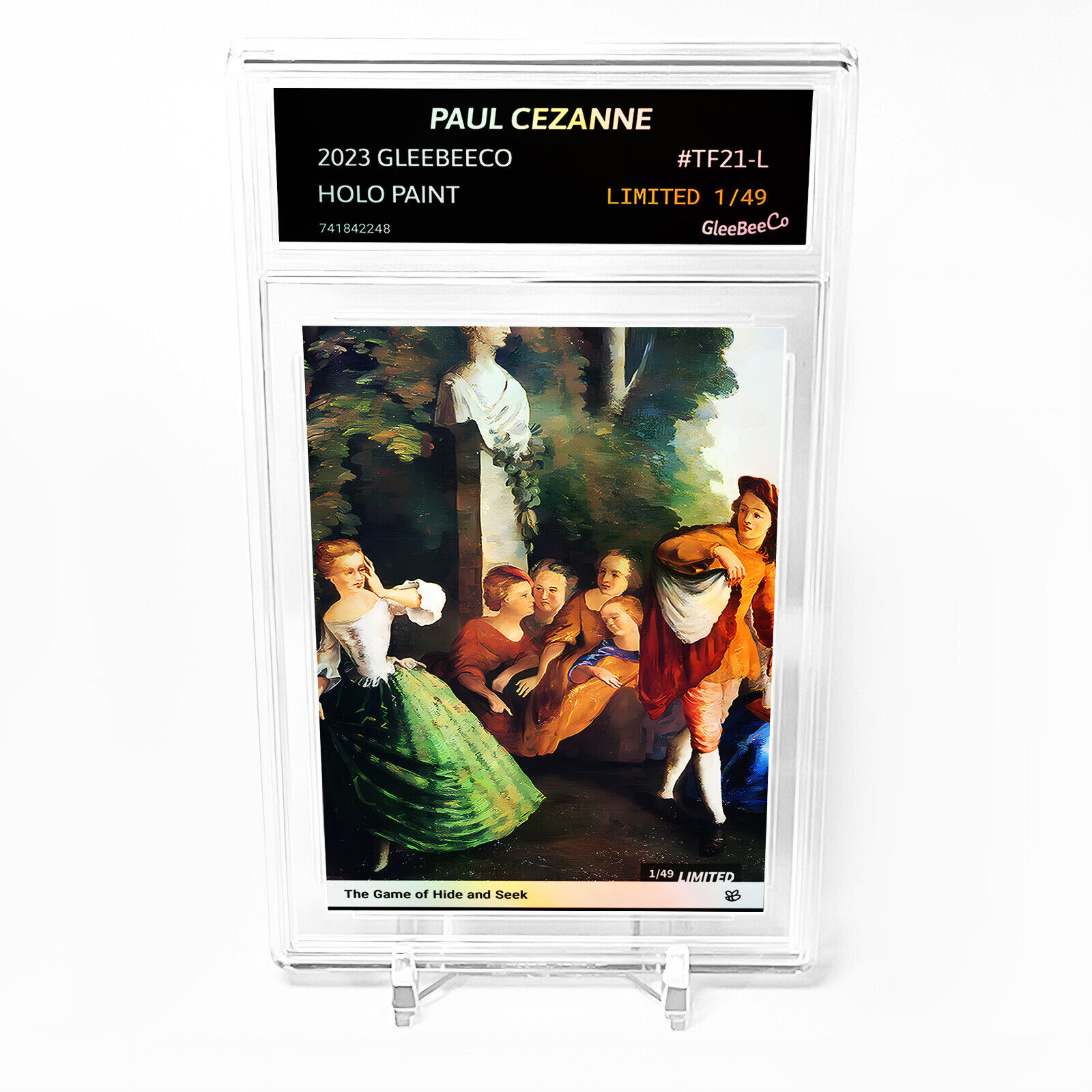 THE GAME OF HIDE AND SEEK Paul Cezanne 2023 GleeBeeCo Holo Card #TF21-L /49