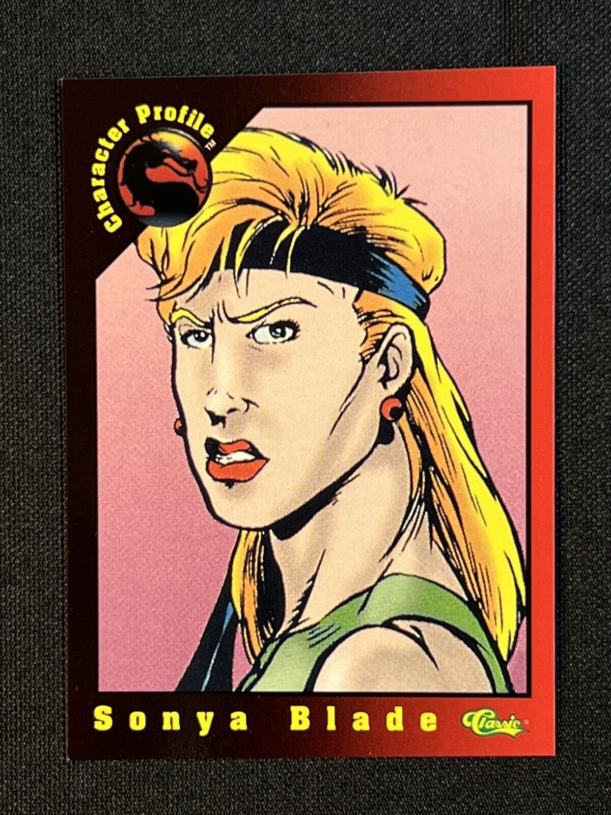 1991 Classic Mortal Kombat D1 Sonya Promo Card