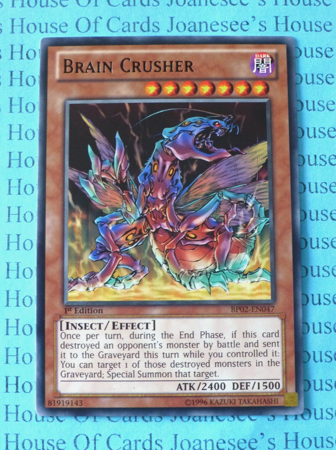 Brain Crusher BP02-EN047 Rare Yu-Gi-Oh Card 1st Edition New