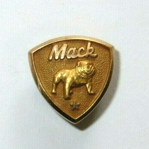 Vintage 10K Yellow Gold MACK TRUCK *Bulldog* Service Award Lapel Pin, 2 Grams