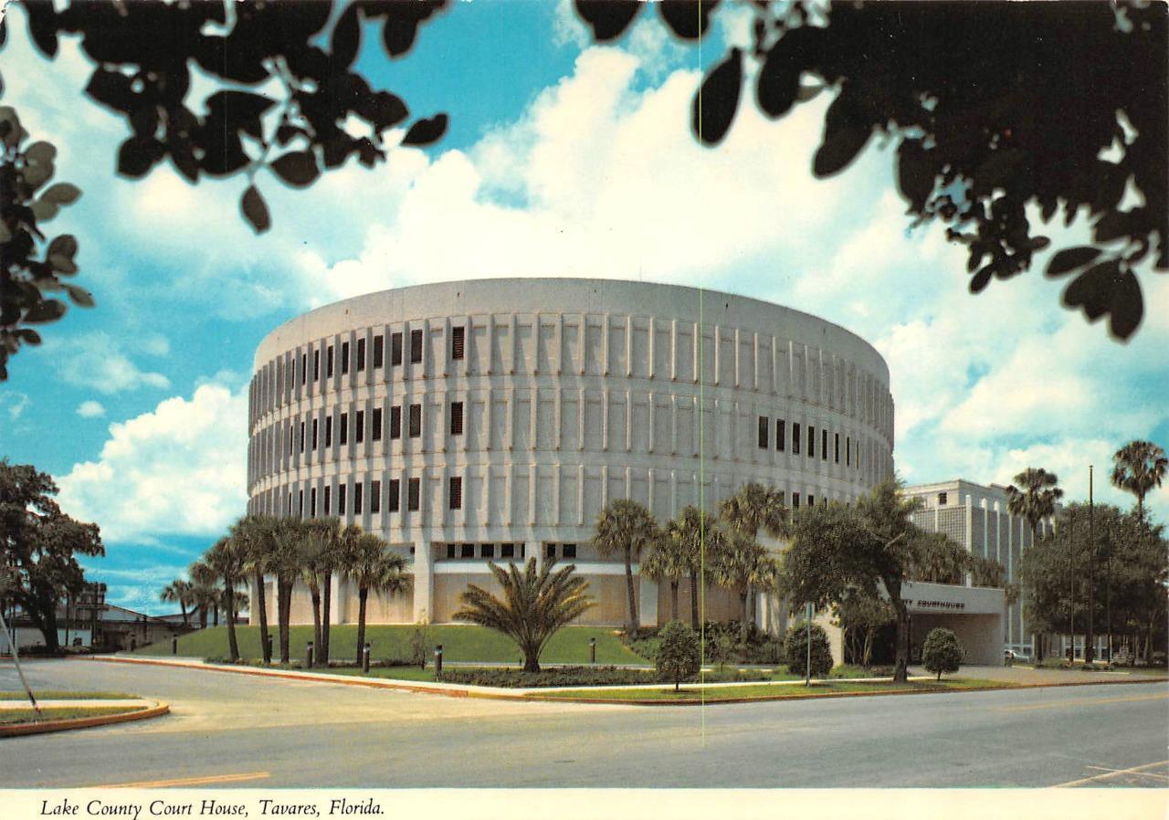 Tavares, FL Florida  LAKE COUNTY COURT HOUSE  Round Courthouse  4X6 Postcard