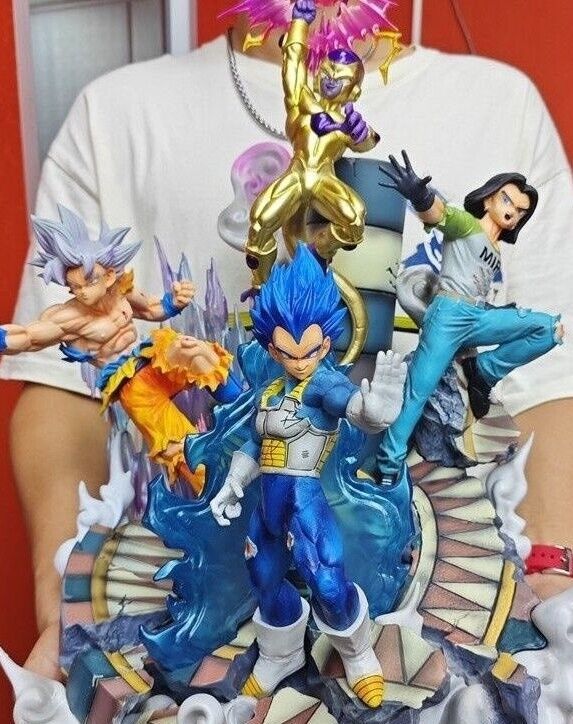 New 50CM large Super Saiyan Son Goku Anime Figure pvc Plastic statues Toy