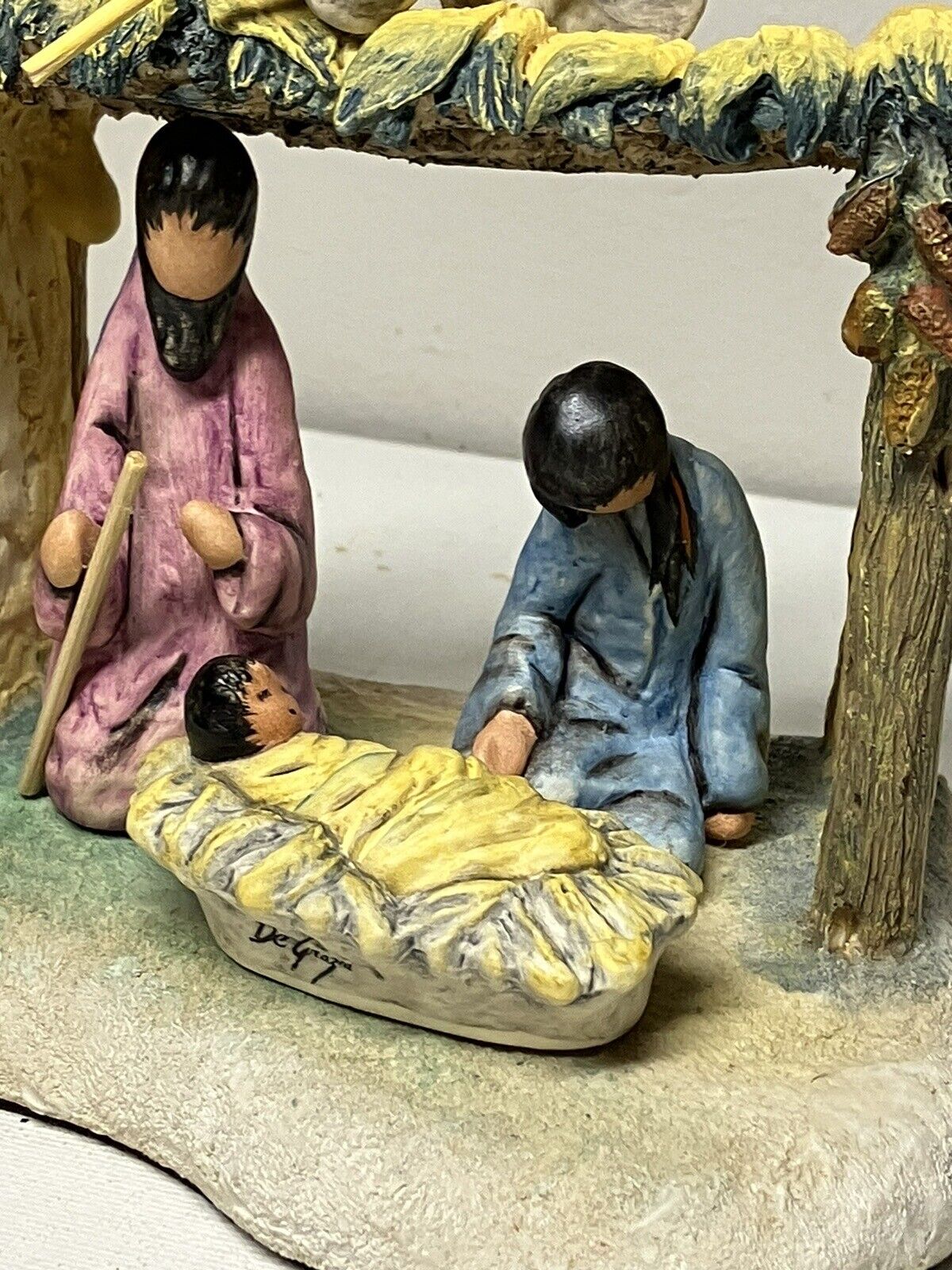 Rare Goebel Christmas DeGrazia Native American Ramada Manger Nativity Set Hummel