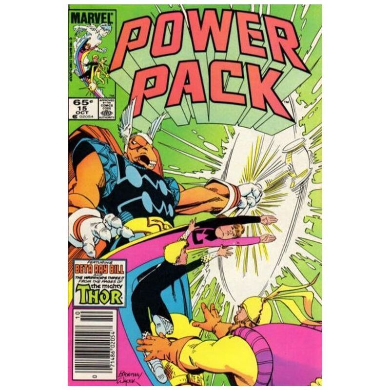 Power Pack (1984 series) #15 Newsstand in Very Fine condition. Marvel comics [b\'