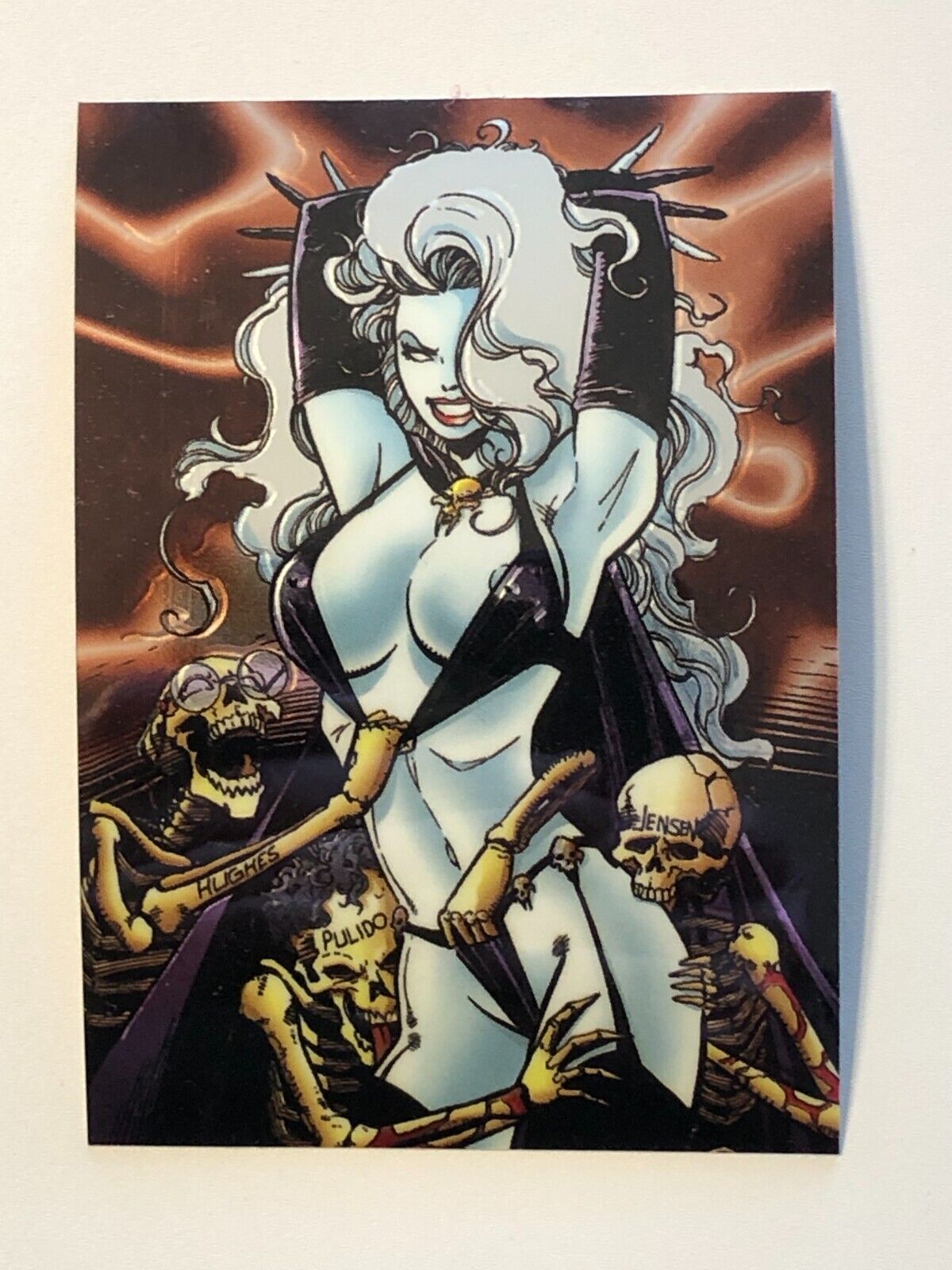 1995 Krome Lady Death 2 Chromium Parallel Sticker Insert Cards - Pick From List