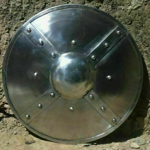 DGH® Medieval Warrior Round Shield Medieval Crusader Battle Shield Knight  H1