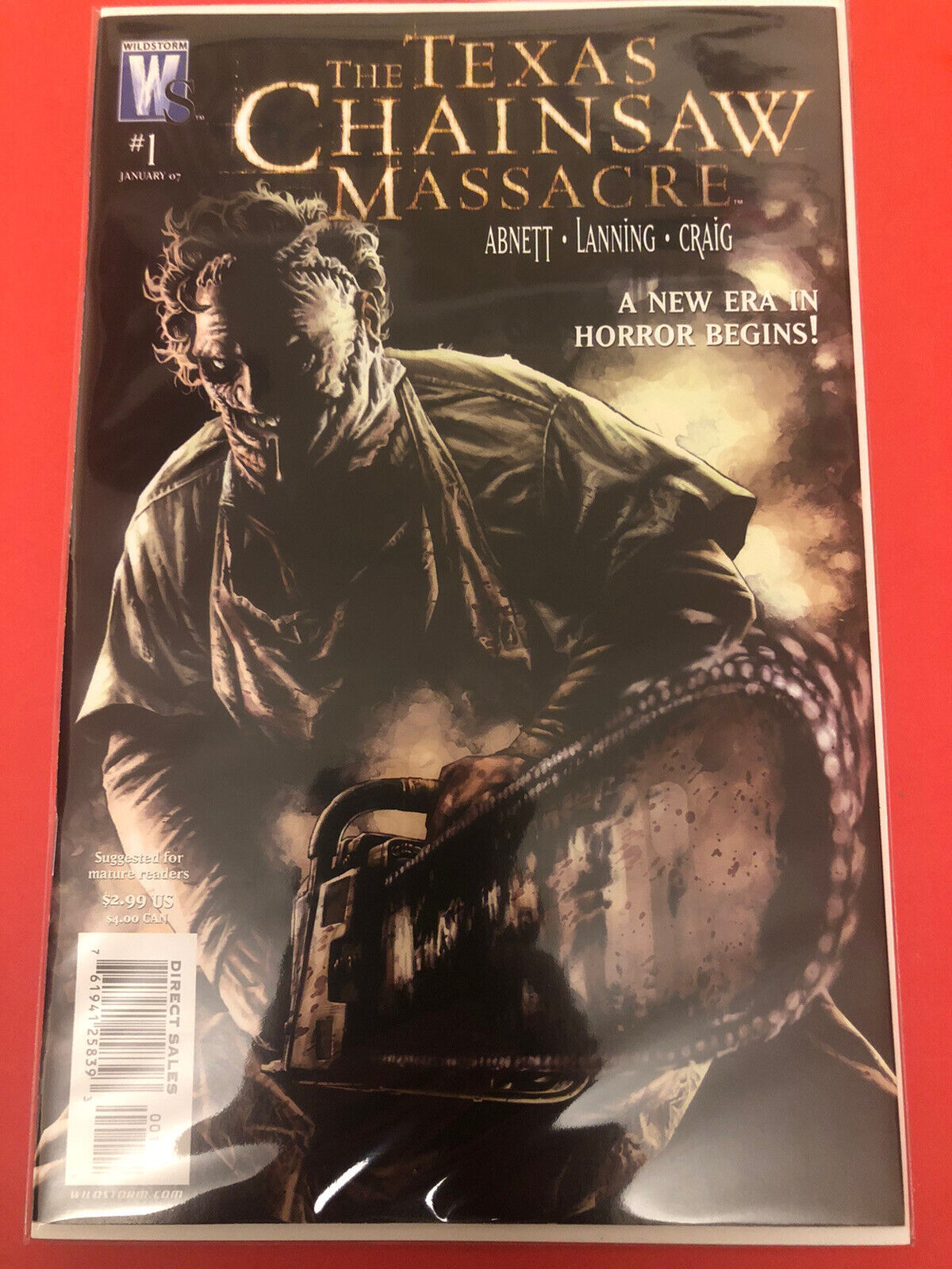 Texas Chainsaw Massacre 1 Wildstorm Leather face Modern Horror Comic