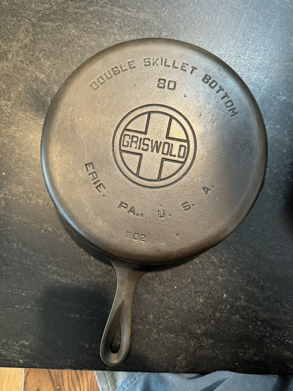 Griswold Cast Iron Double Skillet