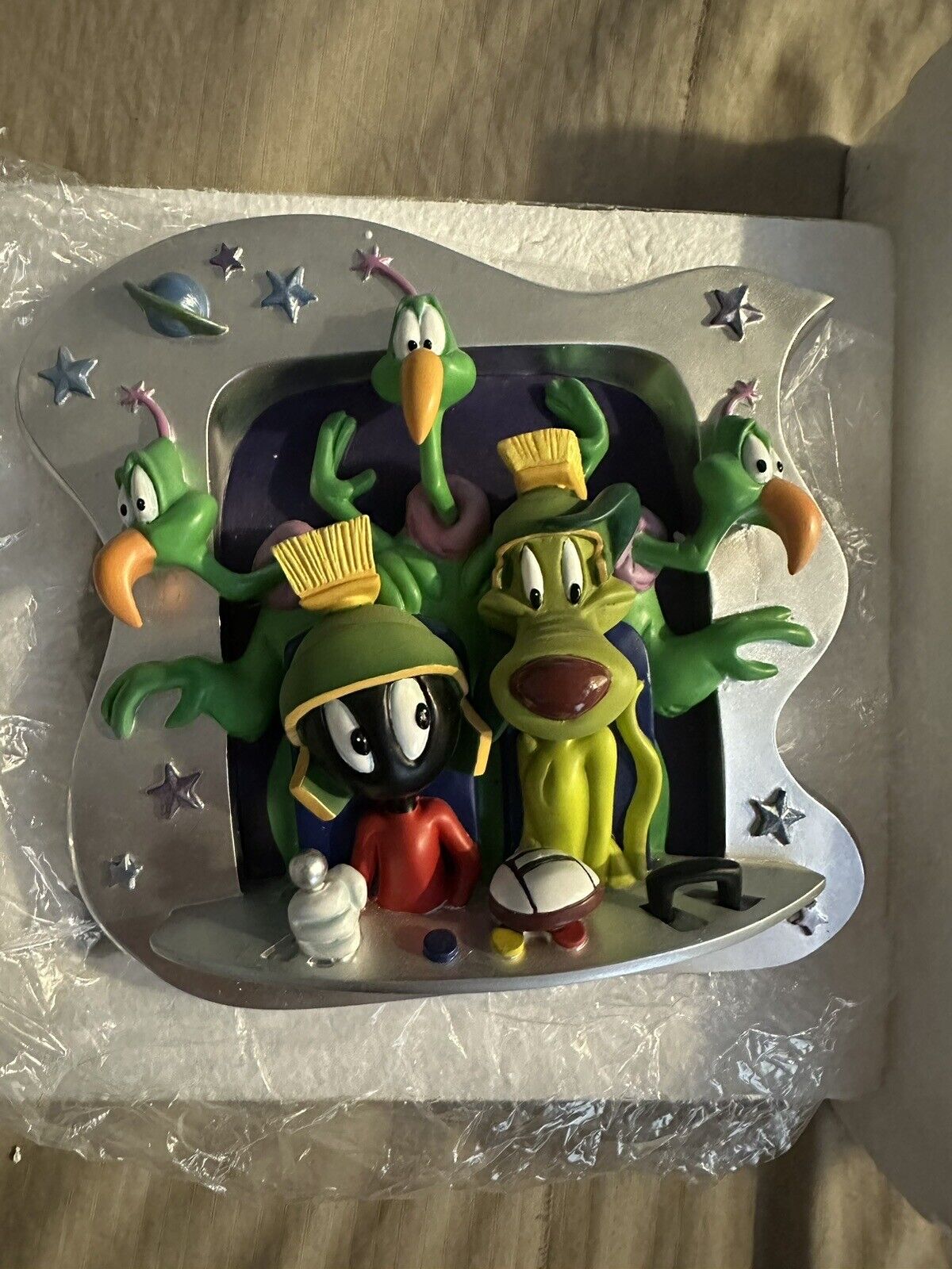 Extremely Rare Looney Tunes Marvin The Martian with K9 Dog LE of 2500 3D Statue