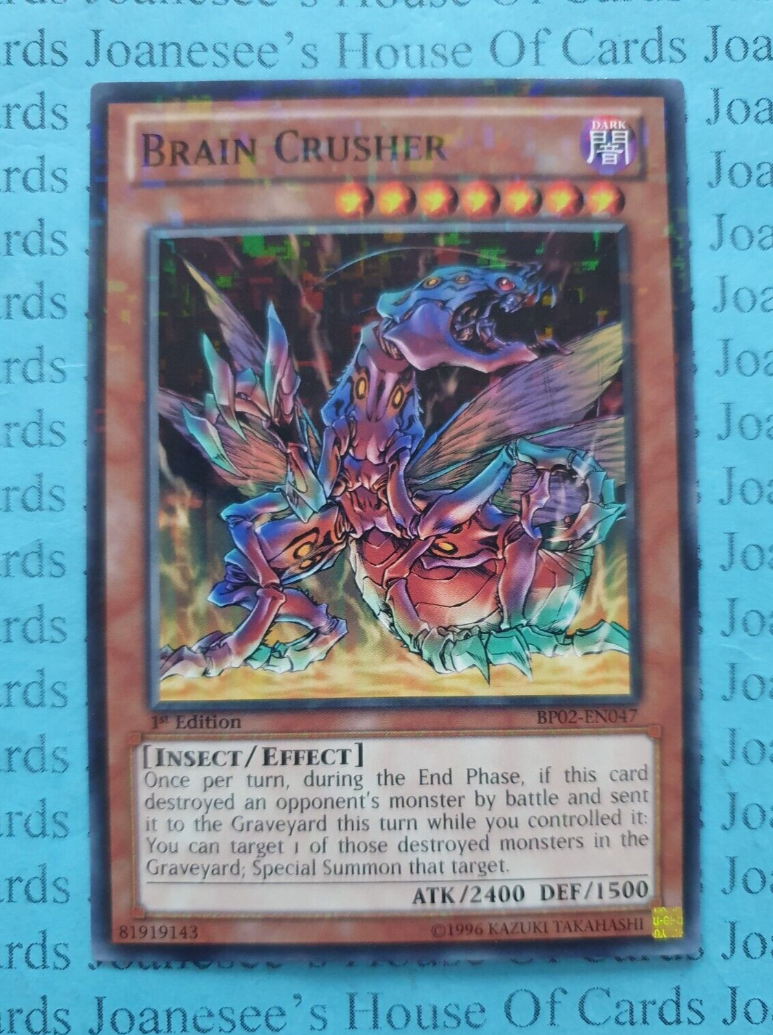 Brain Crusher BP02-EN047 Mosaic Rare Yu-Gi-Oh Card 1st Edition New