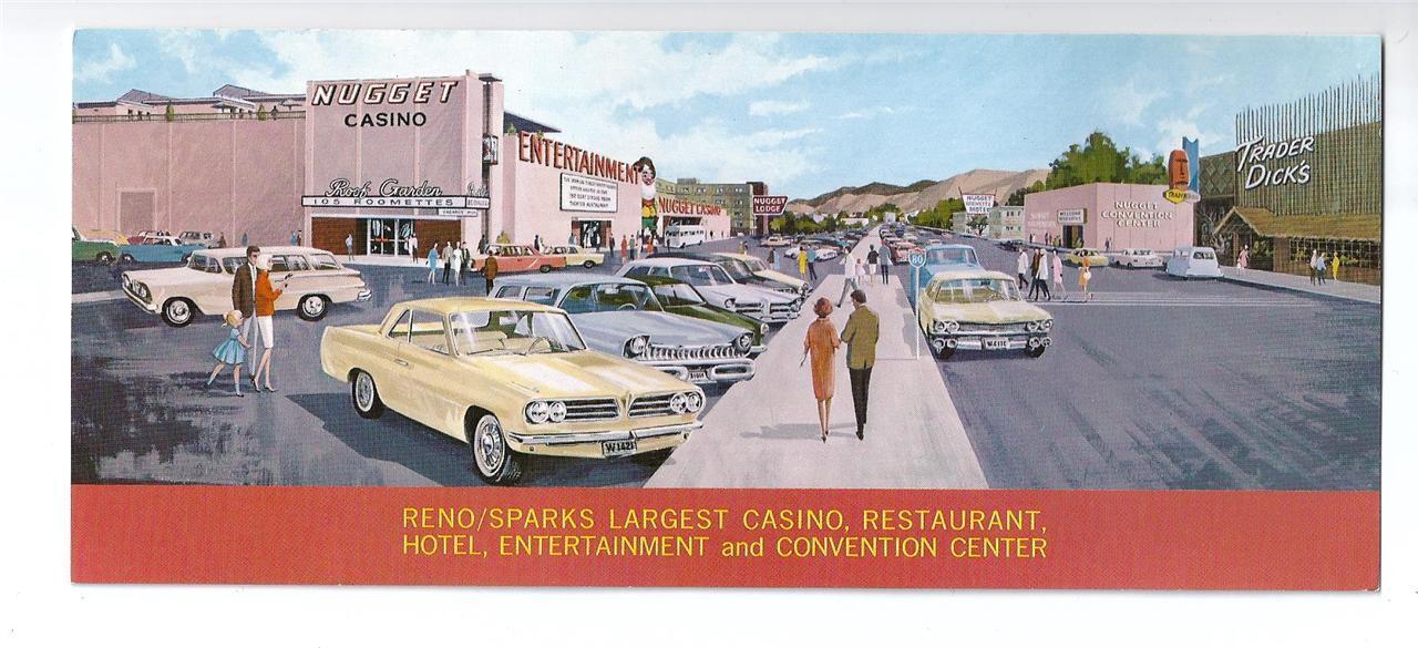 John Ascuaga's Nugget - Reno Sparks, Nevada - Extra Long Vintage Postcard